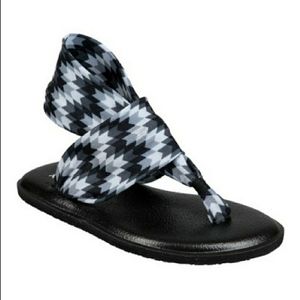 Sanuk Lil Yoga Sling 2 Prints Sandals Flip Flops New With Tags